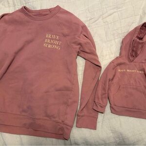 Pink mom and me Sweatshirt Set from The Little Milk Bar